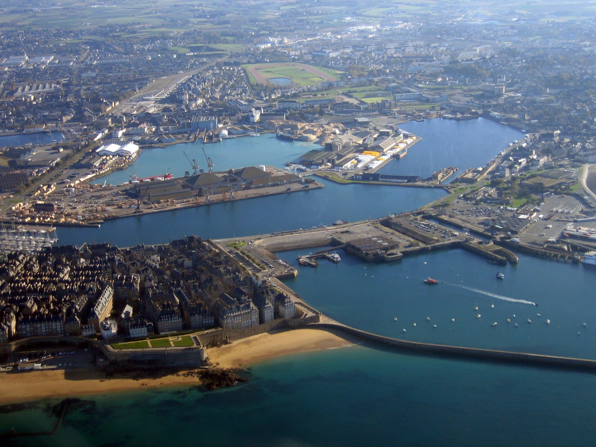 Vue aérienne de Saint-Malo