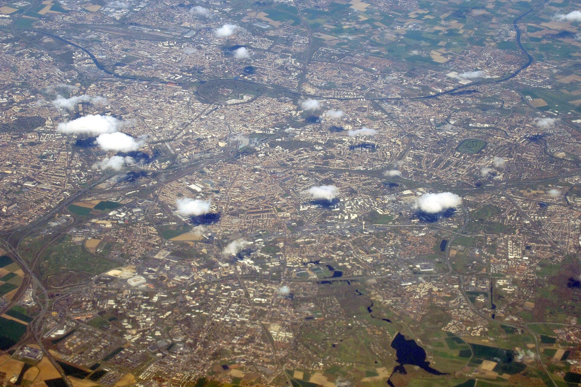 Vue aérienne de Lille